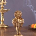 Brass Standing Garuda Idol 6" | Anjali Mudra | 600g Divine Energy & Spiritual Protection | 4.5" Width, 3" Depth | Intricate Detailing | Antique Polish